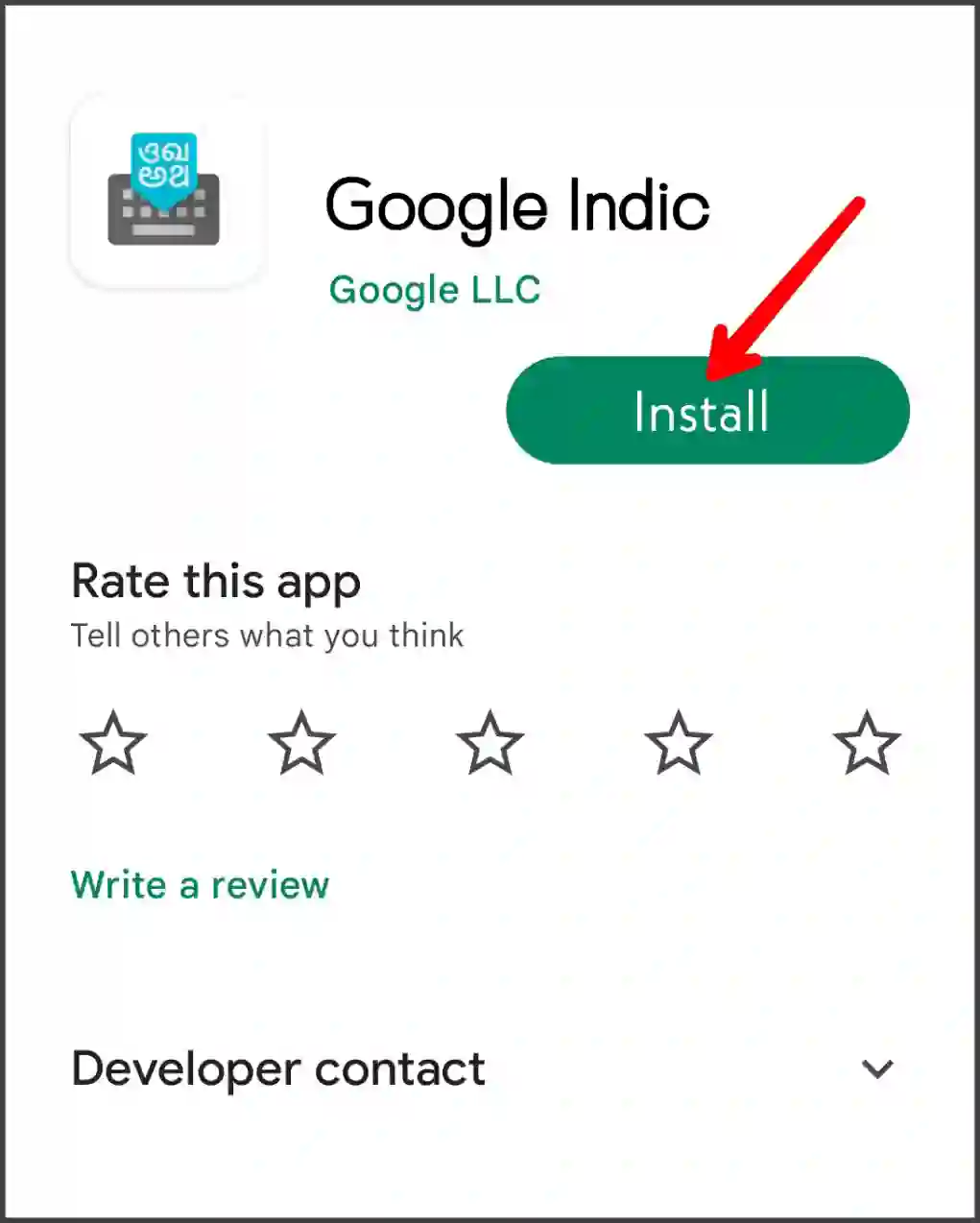 Google Indic step one. how to use Indic use Google Indic keyboard 