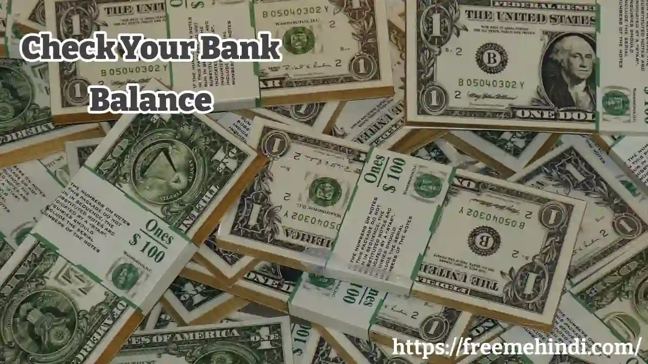 bank balance check karne wala apps